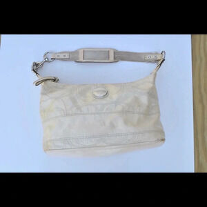 Coach signature logo hobo bag